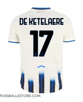 Günstige Atalanta Charles De Ketelaere #17 Auswärtstrikot 2025-26 Kurzarm